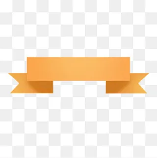 金色折叠条形可爱促销标签,免抠元素