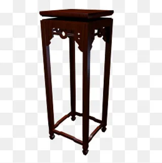 古老红木盆景台架