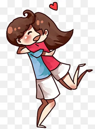 情人节情侣抱抱举高高,免抠元素