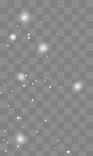 白色漂浮雪花,免抠元素