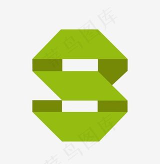 创意二维数字折纸数字8