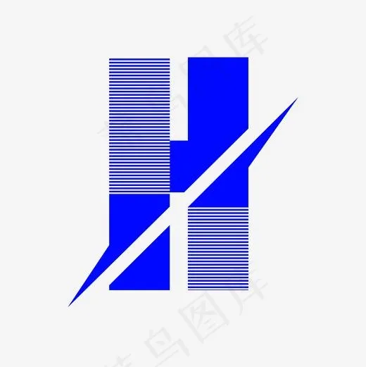 创意英文艺术字字母H(3333*3333px)ai矢量模版下载