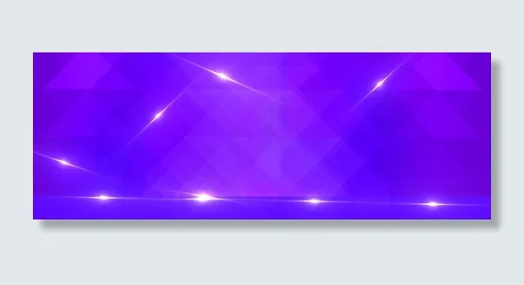 电商几何炫光渐变紫色banner背景图片素材