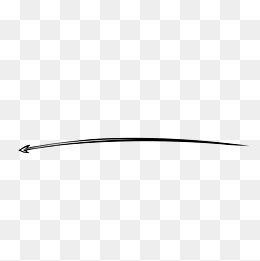 黑色笔触手绘箭头分割线,免抠元素