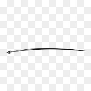黑色笔触手绘箭头分割线,免抠元素