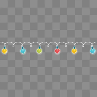 彩绘节日灯串矢量图下载,免抠元素