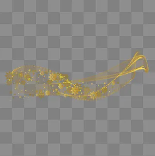 科技线条金色花朵漂浮矢量图,免抠元素 科技线条金色花朵漂浮矢量图,免抠元素