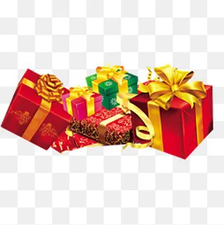 一堆的礼物设计矢量图,免抠元素