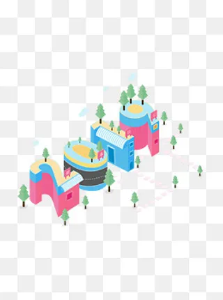 小清新2019春节主题艺术字,免抠元素