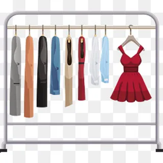一个矢量服装架子,免抠元素 一个矢量服装架子,免抠元素