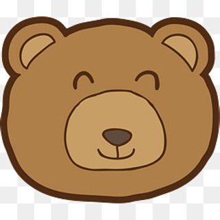 矢量图可爱的熊头像,免抠元素