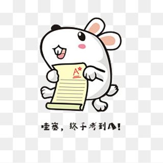 考试成绩得A的小兔子