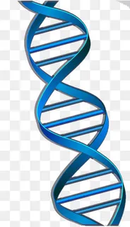 蓝色DNA双螺旋图形