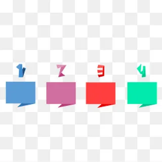 矢量创意数字目录边框素材