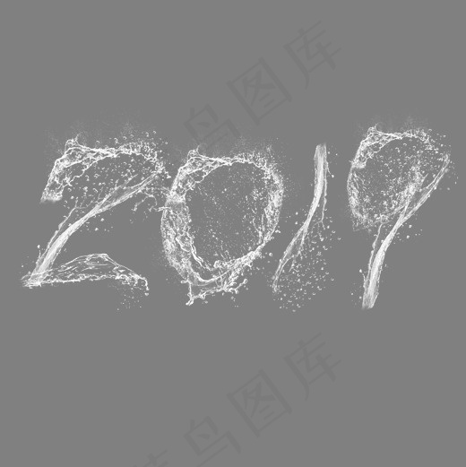 菜鸟图库艺术字2019猪年大吉,免抠元素艺术字(2000*2000px)psd模版下载