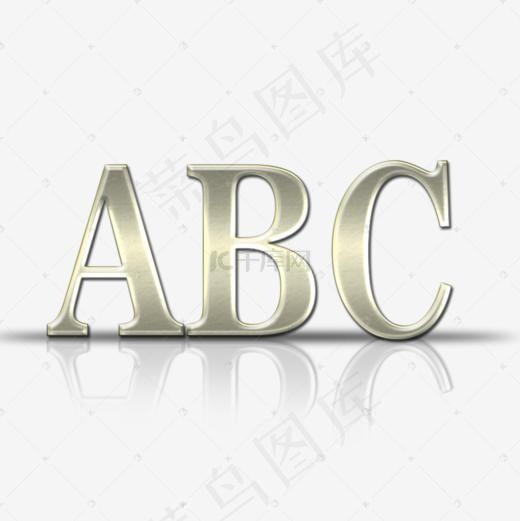 金属字母艺术字(1000*1000px)psd模版下载
