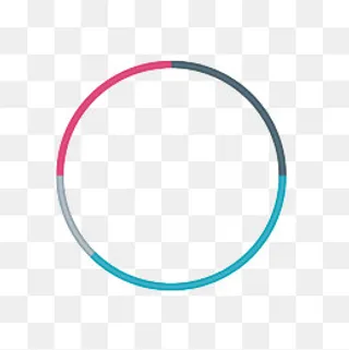 彩色圆环,免抠元素