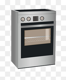 漂亮的烤箱手绘插画