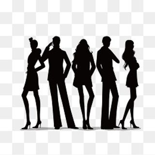 一起跳吧剪影,免抠元素