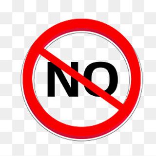 红色手绘禁止图标,免抠元素