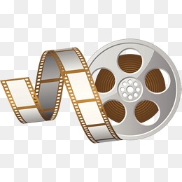 矢量旧电影胶片与卷轴插图,免抠元素