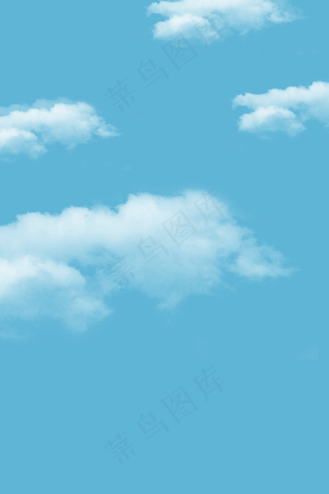 简约蓝天白云海报背景背景图片素材