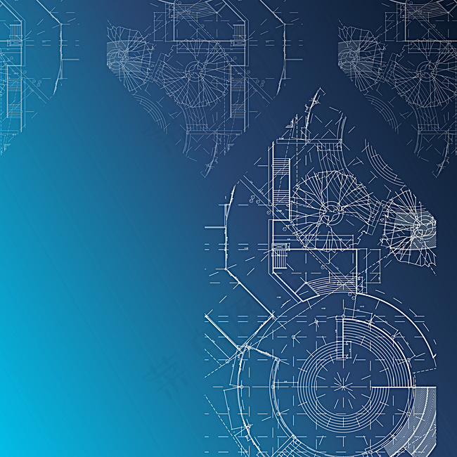 蓝色科技素材背景背景图片素材