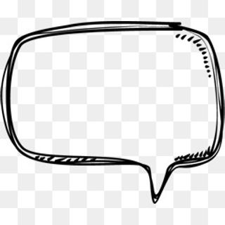 黑色手绘弯曲手绘对话框