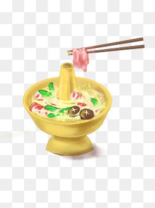 羊肉火锅冬季美食,免抠元素