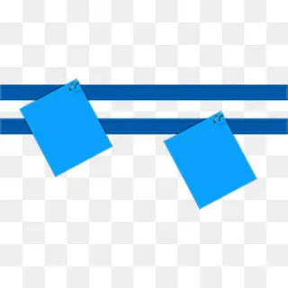 蓝色便签文本框