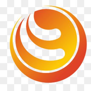 橙黄色不规则图形组合,免抠元素