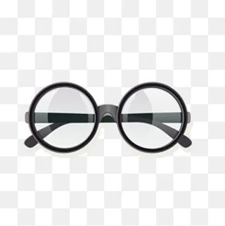 矢量黑框眼镜,免抠元素