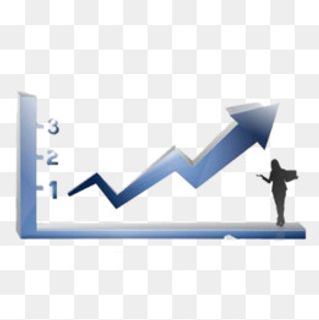 上升趋势表格剪影,免抠元素