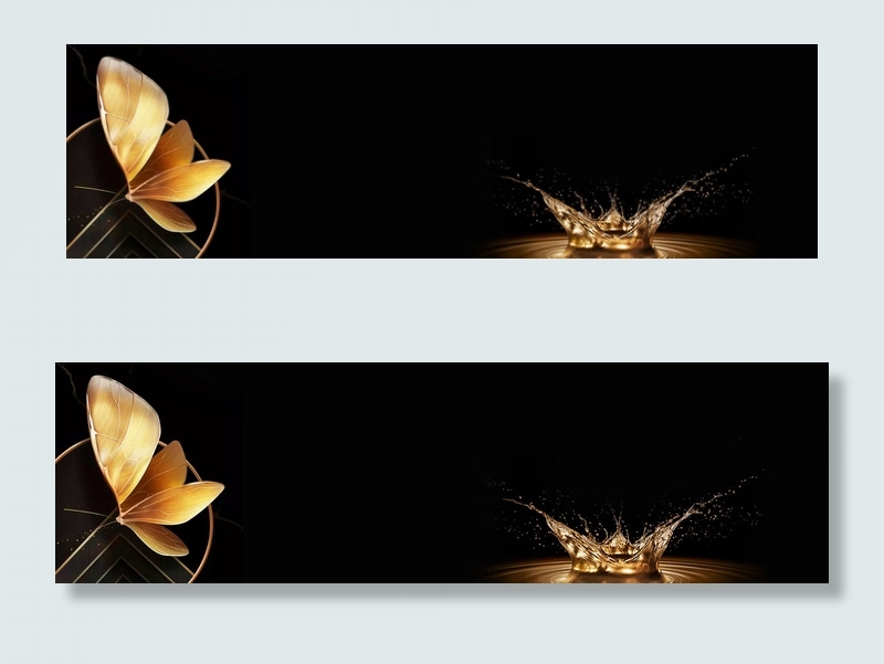 黑金酷炫大气banner背景图片素材
