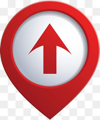 红色矢量定位标志图,免抠元素