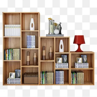 儿童组合收纳小书柜,免抠元素