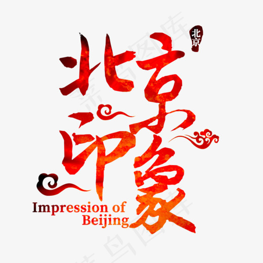 中国风北京印象风景旅游海报