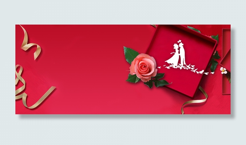七夕情人节淘宝背景Banner背景图片素材