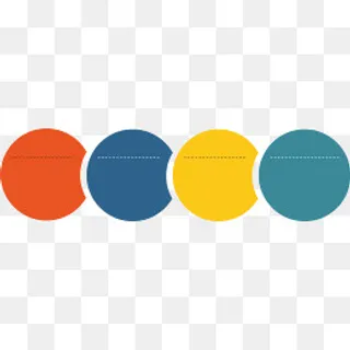 彩色圆形,免抠元素