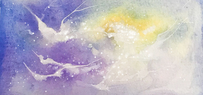 时尚梦幻星空渐变banner海报背景图片素材