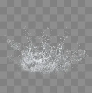溅起的水花水滴元素,免抠元素
