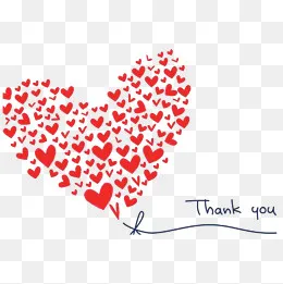 中国风红色的爱心感恩的PSD分层(1000*1000px)psd模版下载