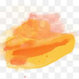 黄色水彩晕染效果元素,免抠元素(2000*2000px)psd模版下载