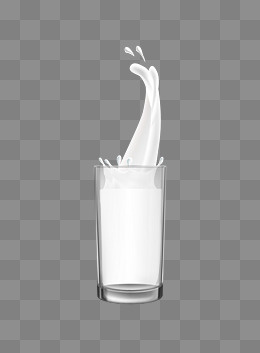 直立式白色牛奶杯