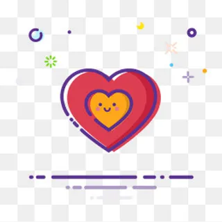 mbe风格爱心图标,免抠元素