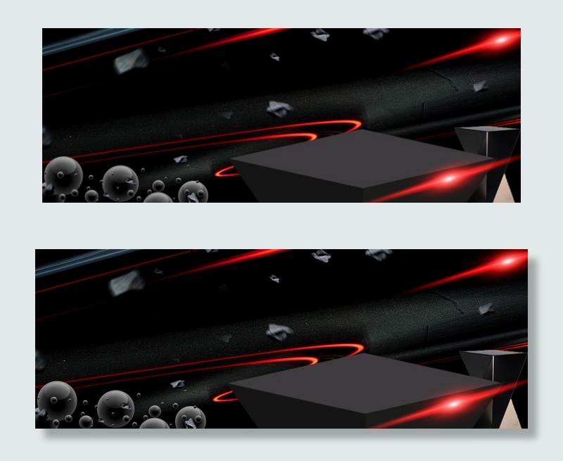 双十一红黑配色科技流光banner海报背景图片素材