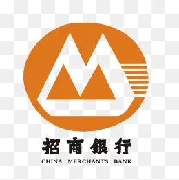 黄色招商银行logo标志,免抠元素(1500*1500px)ai矢量模版下载