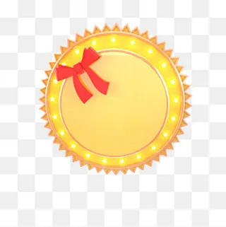 金色发光电商促销标签