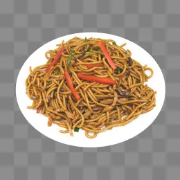 美味胡萝卜丁炒意面,免抠元素(1024*768px)
