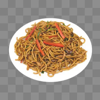 美味胡萝卜丁炒意面,免抠元素 美味胡萝卜丁炒意面,免抠元素